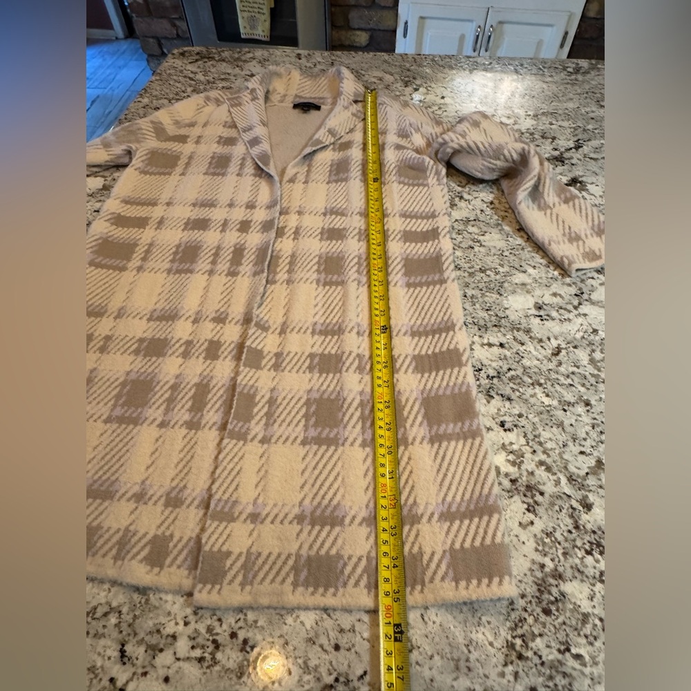 Ann Taylor Checkered Skirt Set in Cream and Tan - Picture 4 of 13